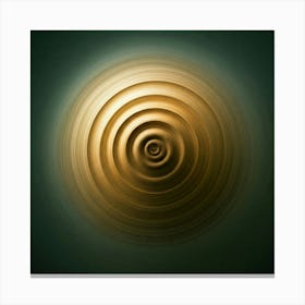 Gold Spiral Canvas Print