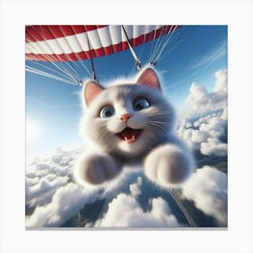 Cat In The Sky 2 Canvas Print