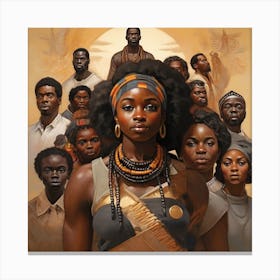Black History Month: African Queen Canvas Print