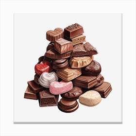 Pile Of Chocolates 3 Canvas Print