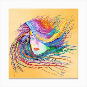 Rainbow Woman Canvas Print