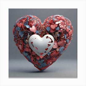 Valentine'S Day Heart Canvas Print