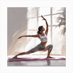 Yoga Pose 1 Canvas Print