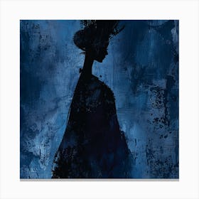 Silhouette Of A Woman Canvas Print