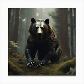 Bear In The Forest 29 Canvas Print