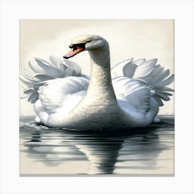 Fine Swan Canvas Print