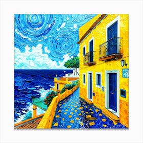 Seaside Golden - Seaside Decor Canvas Print