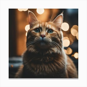 Christmas Cat Canvas Print