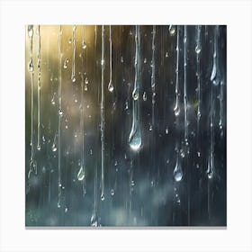 Rain Drops Art 3 Canvas Print