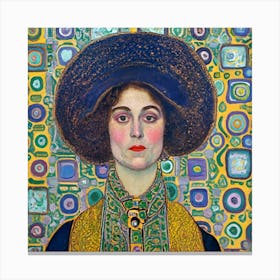 Woman In A Hat Canvas Print