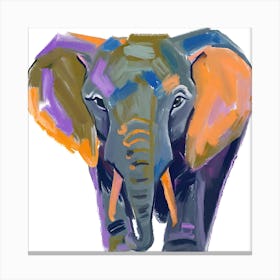 African Elephant 02 Canvas Print