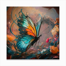 Classical Style Butterfly Painting I Canvas Print