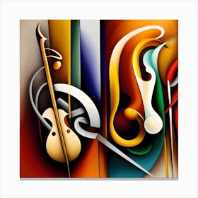 Abstract Of Musical Instruments Canvas Print