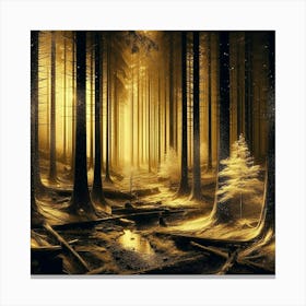 Golden Forest 27 Canvas Print