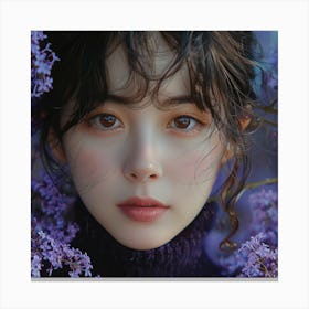 Portrait Of A Beautiful Girl Canvas Print