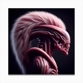 Alien Portrait Pink 3 Canvas Print