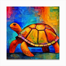 Maraclemente Turtle Painting Style Of Paul Klee Seamless Canvas Print