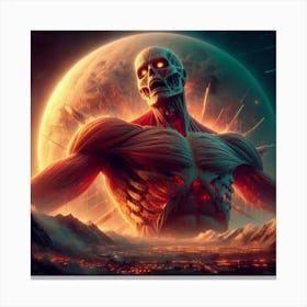 Attack Of The Titans Canvas Print