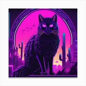 BLACK CAT Canvas Print