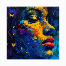 Woman'S Face Canvas Print