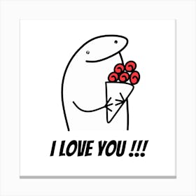 I Love You Canvas Print