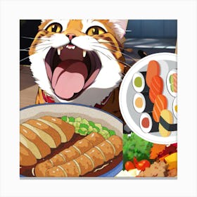I am Hungry - food&drink art Canvas Print