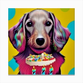 Birthday Dog3 Canvas Print