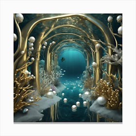 Underwater Tunnel Canvas Print
