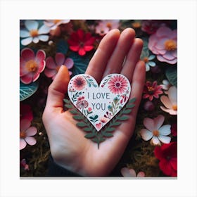 Love you 1 Canvas Print