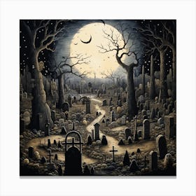 Graveyard Of The Dead Canvas Print