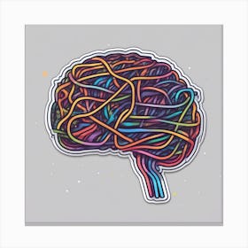 Brain Art Canvas Print