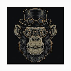 Steampunk Monkey 1 Canvas Print