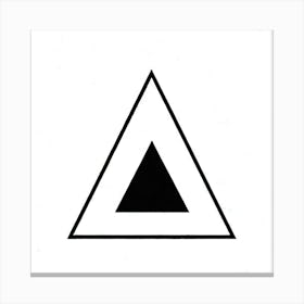 Triangle Symbol Canvas Print