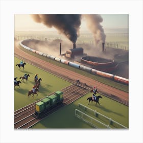 Horse Racing 8 Canvas Print