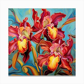 Iris Painting Canvas Print