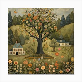 Tree In The Garden Canvas Print