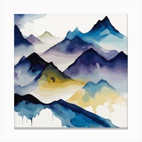 Mountains In The Sky Canvas Print