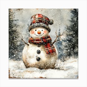 Snowman 5 Canvas Print