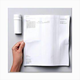 Mock Up Blank Newspaper Open Spread Broadsheet Tabloid Printable Customizable Template U (1) Canvas Print
