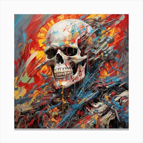 'Skull' 6 Canvas Print