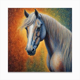 White Horse Canvas Print