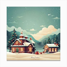 Christmas Village 1 Canvas Print