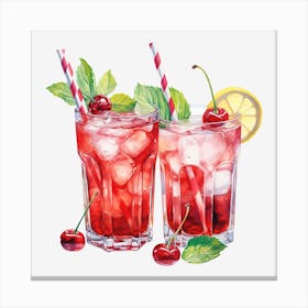 Cherry Cocktail 2 Canvas Print