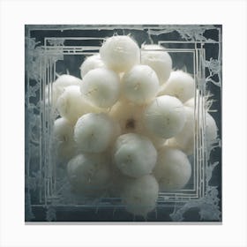 White Pomegranate Canvas Print