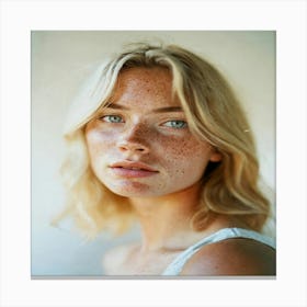 Freckled Face Canvas Print