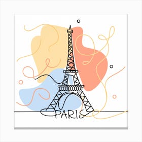 Paris Eiffel Tower 15 Canvas Print