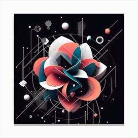 Abstract Flower Canvas Print