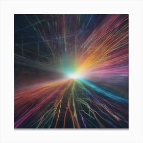 Abstract Light Rays Canvas Print