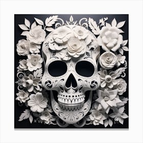 Day Of The Dead Skull 1 Canvas Print