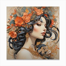 Flower Girl Canvas Print